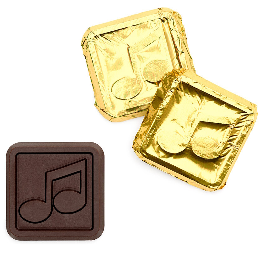 CC302005 MUSIC Note Chocolate Squares